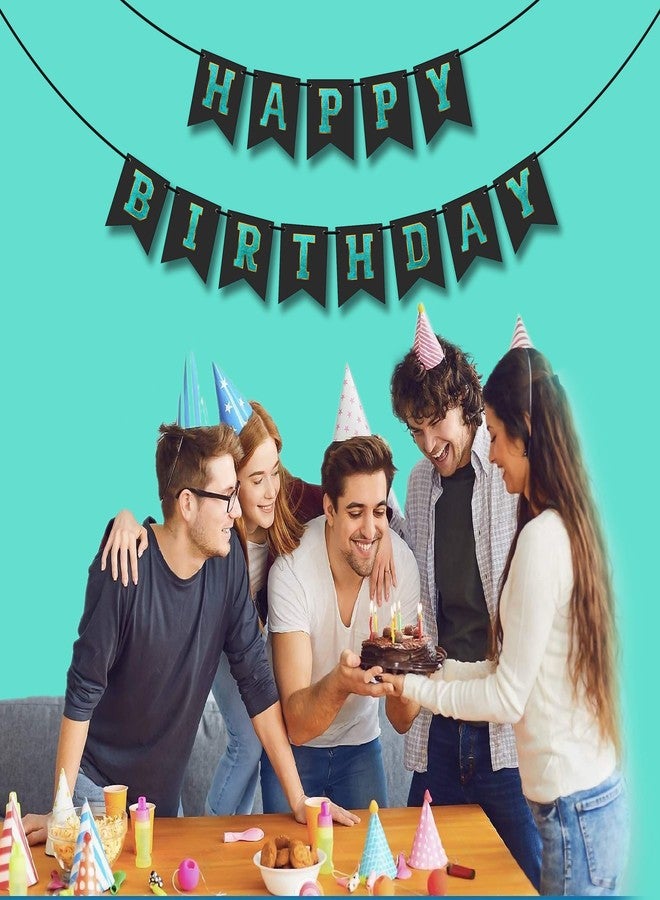 Arnavira Happy Birthday Banner/Bunting with Holographic 3d Effect For Kids, Boys, Girls, Wife, Husband Birthday Celebration Party (Blue) - Image 5